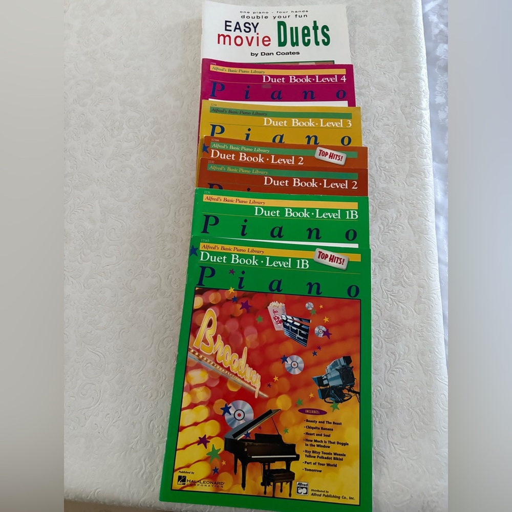 Piano Duet Books Lot